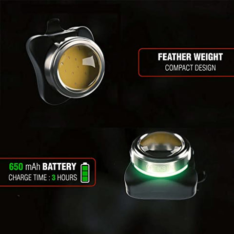 OPTIKS-BLUE Rear Bike Light: 220 Lumens - USB Rechargeable - 10hr Max - Water Resistant - 5 Modes - Blue LED - Back Lights for Bicycles Seat Post