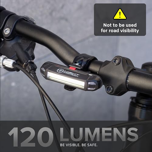NIGHT PROVISION™ LINE 120F | FRONT BICYCLE HEADLIGHT MICRO USB RECHARGABLE LED 120 LUMENS