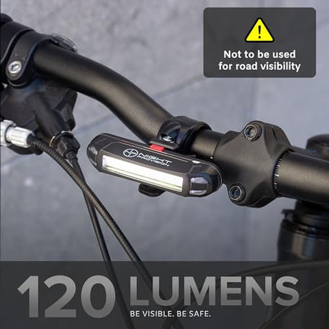LINE-120FR FRONT OR REAR BIKE LIGHT USB RECHARGEABLE LED BICYCLE LIGHTS SKATEBOARD LONGBOARD ROAD MOUNTAIN BICYCLE FLASHER SET
