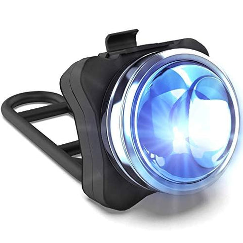 OPTIKS-BLUE Rear Bike Light: 220 Lumens - USB Rechargeable - 10hr Max - Water Resistant - 5 Modes - Blue LED - Back Lights for Bicycles Seat Post