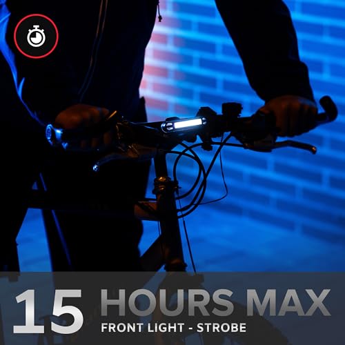 NIGHT PROVISION™ LINE 120F | FRONT BICYCLE HEADLIGHT MICRO USB RECHARGABLE LED 120 LUMENS