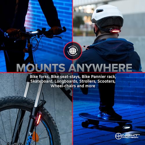 NIGHT PROVISION™ LINE 120F | FRONT BICYCLE HEADLIGHT MICRO USB RECHARGABLE LED 120 LUMENS