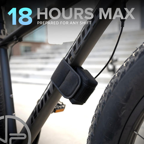 PS1200-ZRN: RED/BLUE FRONT & OPTIKS-P220 REAR W/ZIREN-140DB BIKE HORN - FOR PROFESSIONAL USE ONLY