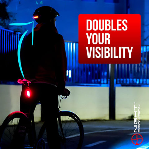KIT-R1 LED Bike Tail Light 2 Pack USB-C Rechargeable 330mAh Longer Run-time Rear Cycling Safety Flashers Blinkers 4 Modes (RED & RED)