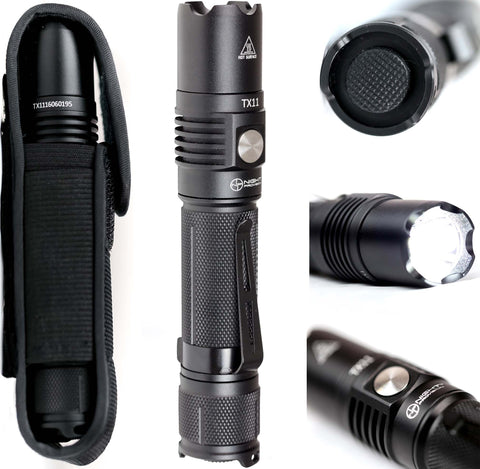 NIGHT PROVISION™ TX11 | TACTICAL FLASHLIGHT TORCH LUMINUS SST-40 1600 LUMEN LED & HOLSTER