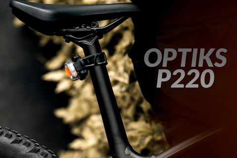 OPTIKS P220 REAR POLICE PATROL COMPACT BIKE LIGHT USB RECHARGEABLE FOR PROFESSIONAL USE ONLY