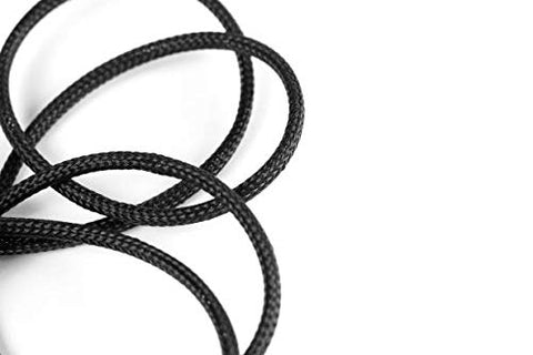 3 IN 1 USB NYLON BRAIDED CABLE CHARGER LIGHTNING / TYPE C / MICRO USB (1.5 FT, BLACK)