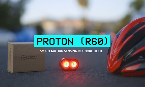 PROTON R60 MOTION SENSING BIKE BRAKE LIGHT USB RECHARGEABLE TAIL LIGHT