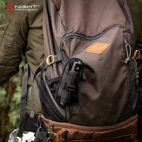 TH1 TACTICAL FLASHLIGHT HOLSTER DUTY BELT POUCH STRETCHABLE ROTATABLE CLIP 360 DEGREE HOLDER FOR POLICE MILITARY SECURITY BELT