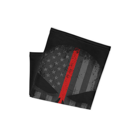 AMERICAN RED STRIPE PUNISHER SKULL BREATHABLE NECK GAITER