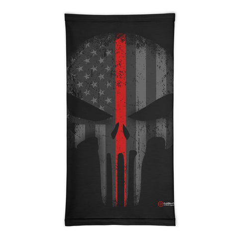 AMERICAN RED STRIPE PUNISHER SKULL BREATHABLE NECK GAITER