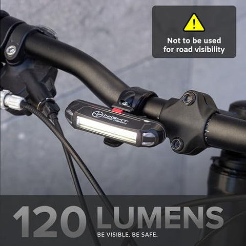 LINE-120 FRONT OR REAR BIKE LIGHT USB RECHARGEABLE LED BICYCLE LIGHTS SKATEBOARD LONGBOARD ROAD MOUNTAIN BICYCLE FLASHER SET