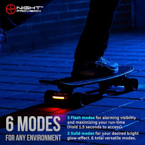 NIGHT PROVISION™ LINE 120R | REAR BICYCLE LIGHT MICRO USB RECHARGEABLE LED 120 LUMENS