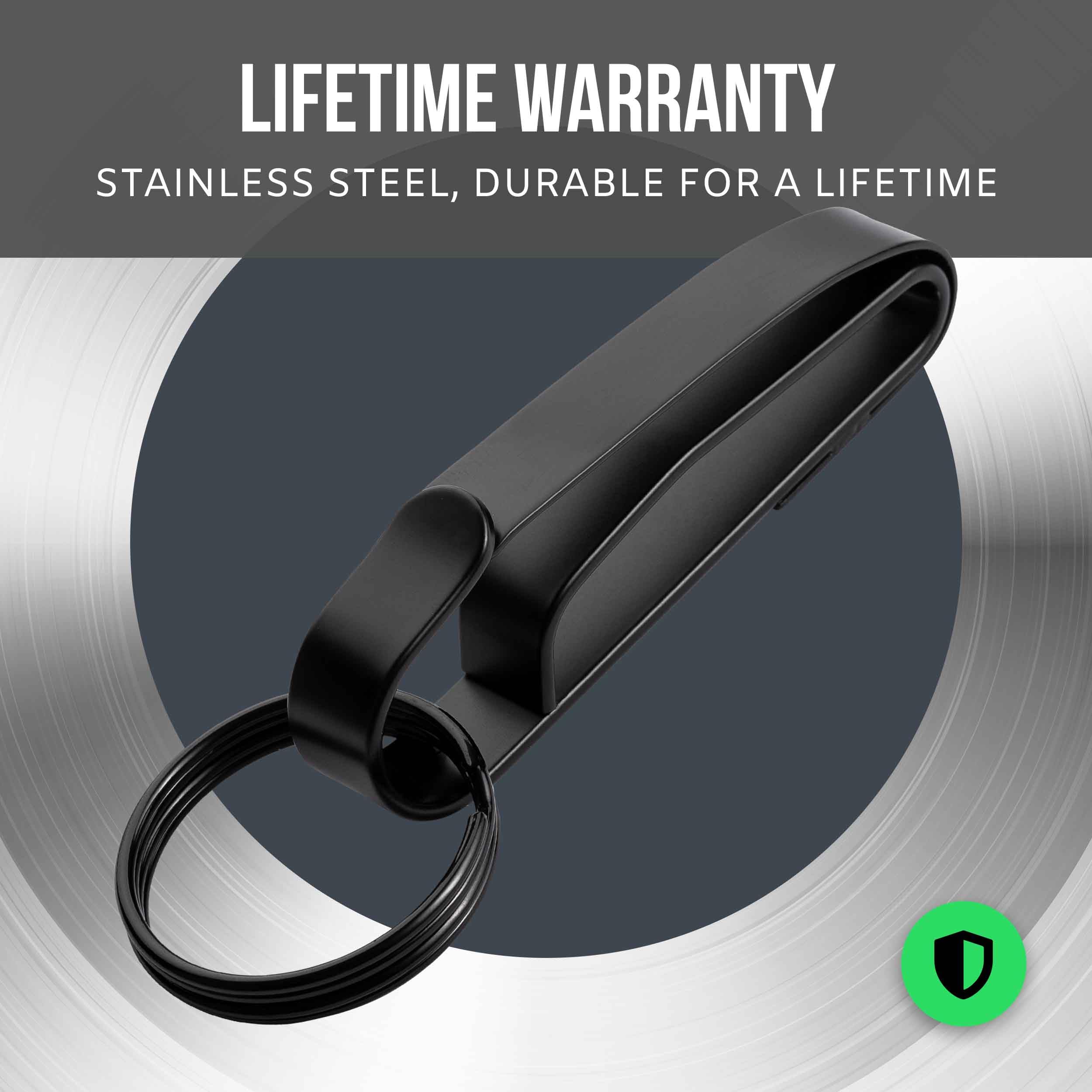 Stealth Tactical Key Ring Holder for Duty Belts, Quick Release Key