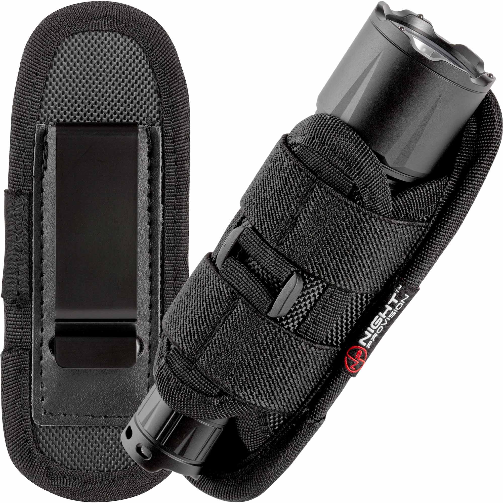 TH2 Tactical Flashlight Holster Metal Belt Clip