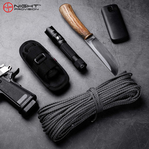 TH2 Tactical Flashlight Holster Metal Belt Clip for Duty Belt Pouch Stretchable Holder for Police Military Security Belt
