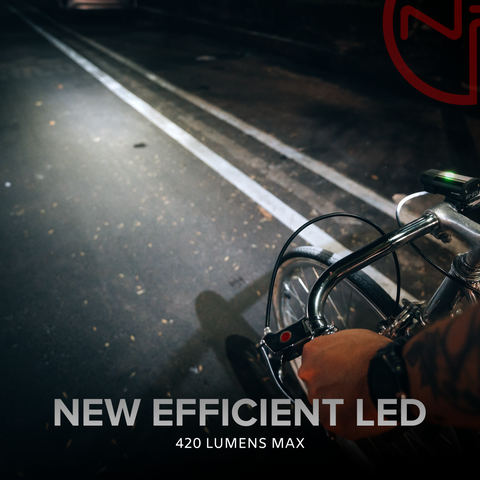 BX-400 Bike Light Set - Powerful Front and Back Lights 12hrs Max Rechargeable Bicycle LED Headlight - 14hr Max Taillight Accessories for Night Riding, Cycling Safety for Adults Kids Men Women
