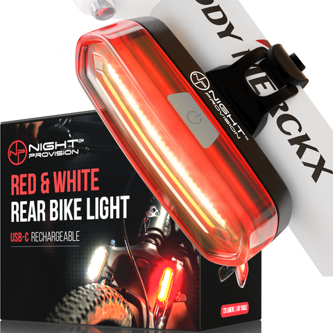 DUO-120 - RED/WHITE STROBE - 120 LUMENS - 14HRS MAX RUNTIME - WATER RESISTANT