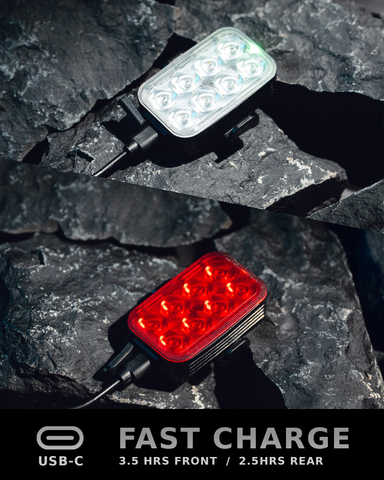 2026 NP-MAX Bike Lights Slim USB-C Rechargeable Front and Back Lights, Front & Rear Taillight Set, Bicycle Light Safety, Mini Bike Light LED, Ebike Riding Accessories, Waterproof, Visible Day & Night
