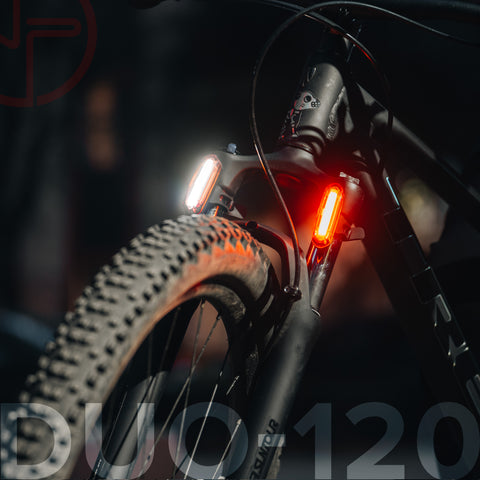 DUO-120 - RED/WHITE STROBE - 120 LUMENS - 14HRS MAX RUNTIME - WATER RESISTANT