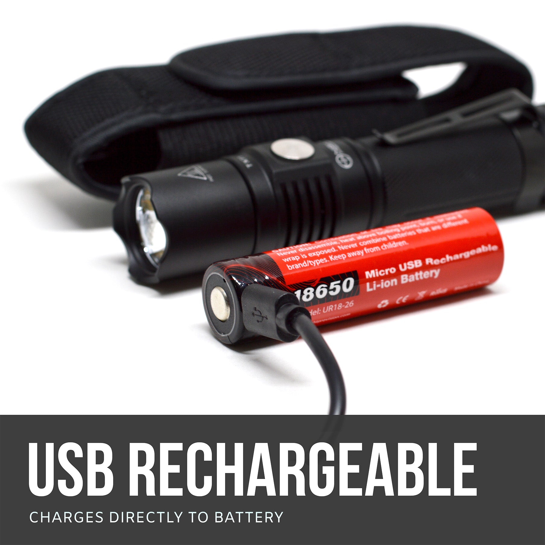 best rechargeable batteries for pd35tac-led-flashlight-tactical-bundle 3.7V USB-C RECHARGEABLE 18650 LI-ION BATTERY & CHARGING Cable