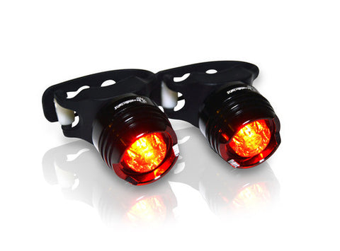 STUPIDBRIGHT™ SBR1 MICRO REAR HIGH INTENSITY LED BICYCLE TAIL LIGHT WATER & SHOCK PROOF (SBF1) (SBFR1) (2 PACK)