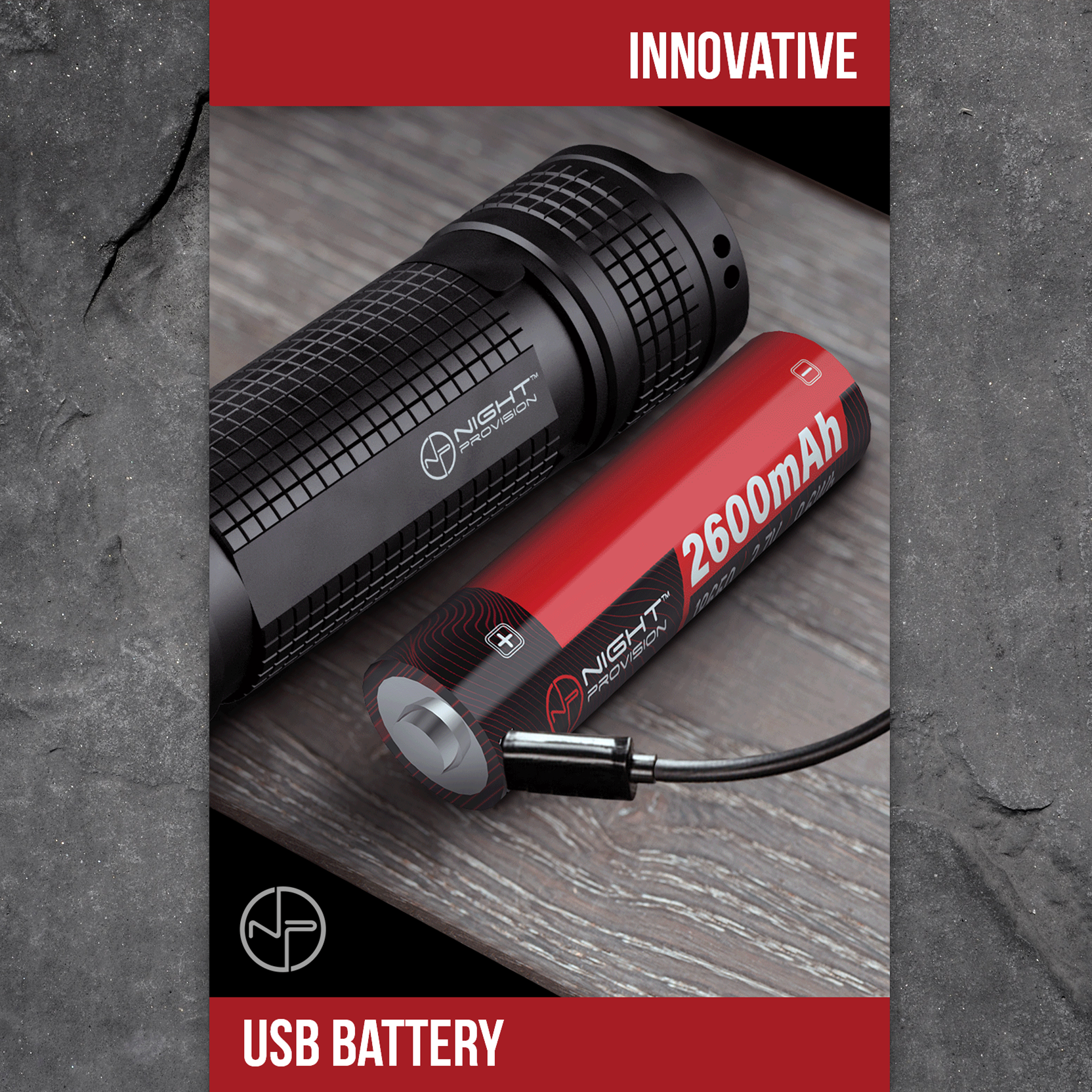 18650 Li-ion 2600mAh Batterie rechargeable - Striker - STKR Concepts