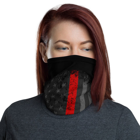 AMERICAN RED STRIPE PUNISHER SKULL BREATHABLE NECK GAITER